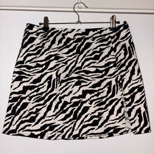 Motel Zebra Print Women's Skirt NWT